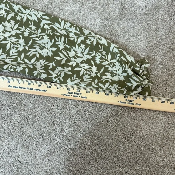 Moon River Floral Green Dress Cottage Prarie - Picture 9 of 13